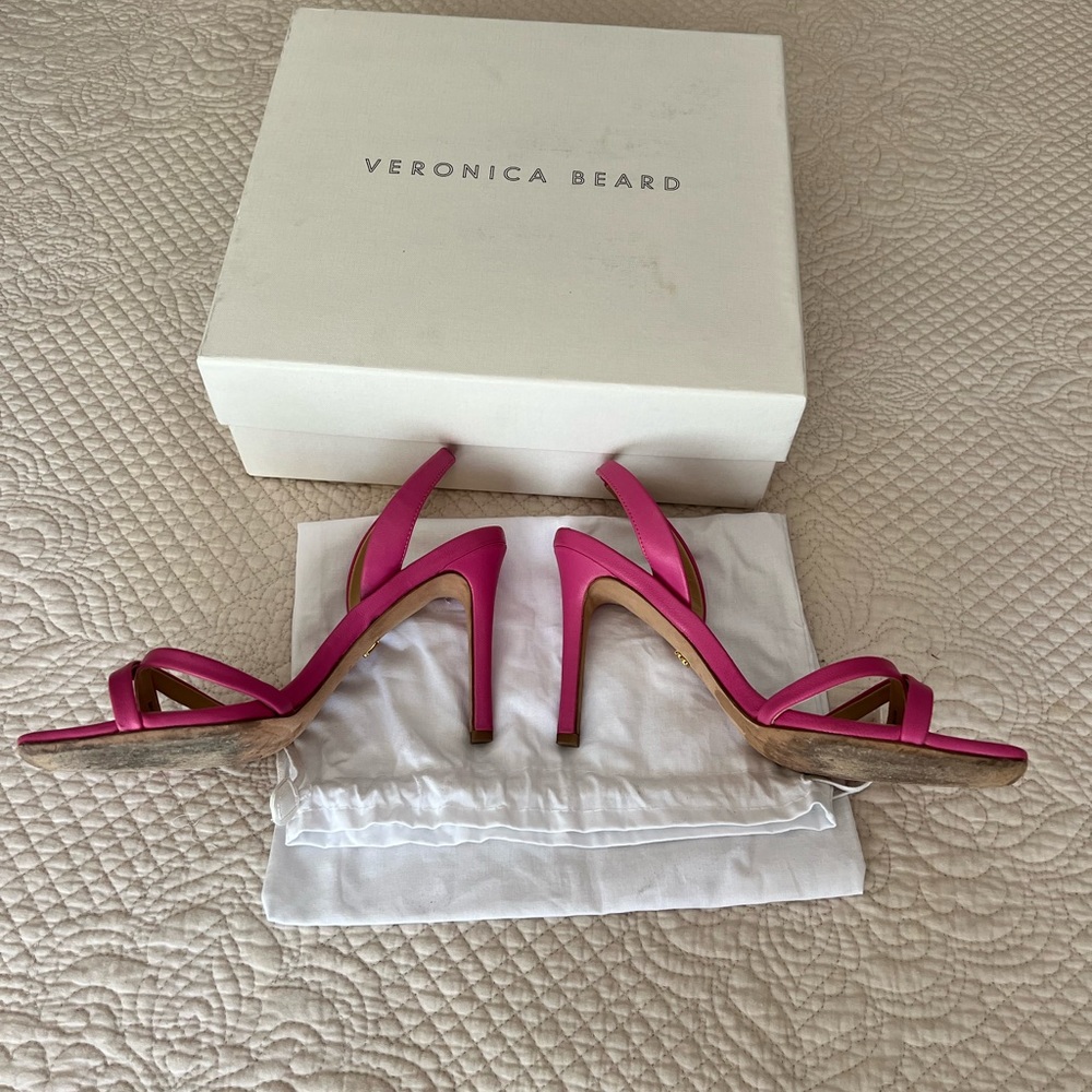 Veronica Beard Analita hot pink Sandal - Picture 2 of 4